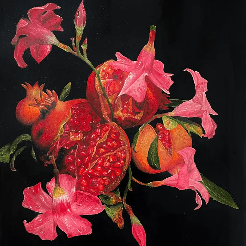 Pomegranates - Original artwork by Elliot Macchia